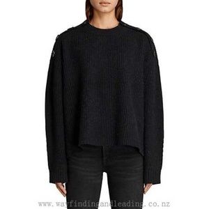 All Saints Pullover Sweater Faye Crew Neck XS